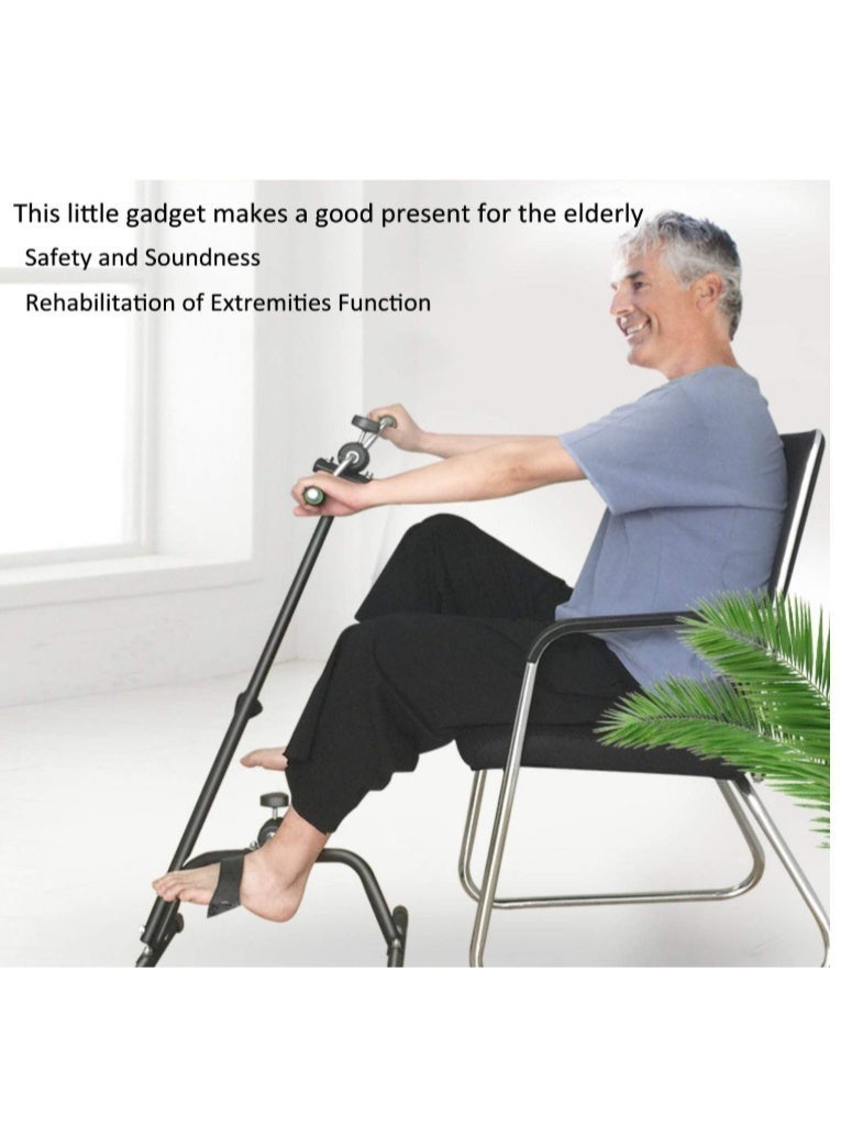 RION Pedal Exerciser Bike for Seniors Portable Cycle Machine for Arms and Legs Knee with LCD Monitor Counter Physical Peddler Exercise Equipment Upper and Lower Limb Trainer for Great Gift Elderly Home Gym - Image 4